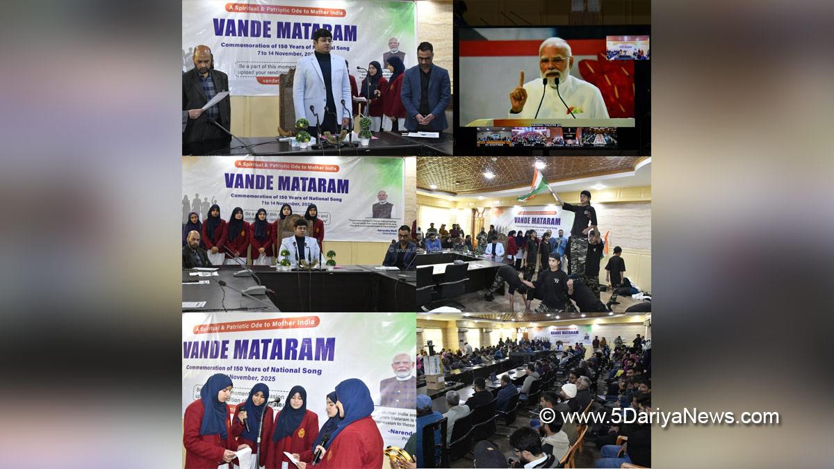 Jatin Kishore, Ganderbal, Deputy Commissioner Ganderbal, Kashmir, Jammu And Kashmir, Jammu, District Administration Ganderbal, Vande Mataram