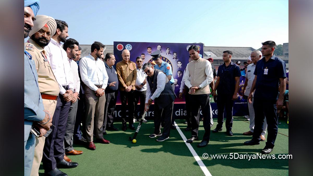Gulab Chand Kataria, Governor of Punjab, Punjab Governor, Punjab Raj Bhavan, Sanjay Tandon, BJP Chandigarh, Nishant Kumar Yadav, Deputy Commissioner Chandigarh, DC Chandigarh, H Rajesh Prasad, Chief Secretary Chandigarh, Hockey, Chandigarh Hockey League