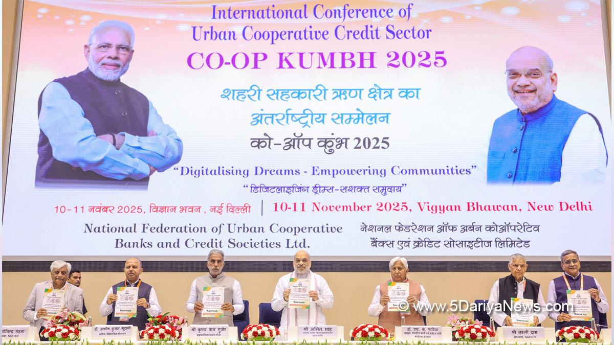 Amit Shah, Union Home Minister, BJP, Bharatiya Janata Party, Minister of Cooperation, Krishan Pal Gurjar, Co Op Kumbh 2025