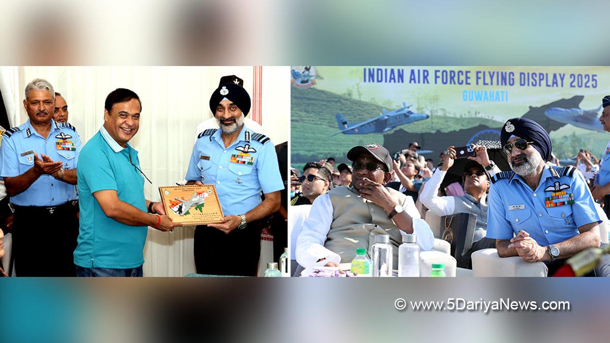 Himanta Biswa Sarma, Guwahati, Assam, Chief Minister of Assam, BJP, Bharatiya Janata Party, BJP Assam, Lakshman Prasad Acharya, Governor of Assam, Military, Indian Air Force, IAF, Air Chief Marshal AP Singh