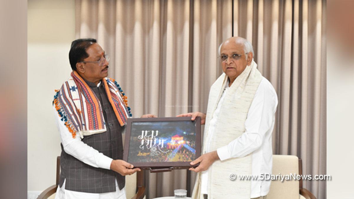 Bhupendra Patel, Bhupendrabhai Rajnikantbhai Patel, Chief Minister of Gujarat, BJP, Bharatiya Janata Party, Gandhinagar, Gujarat, Vishnu Deo Sai, Chief Minister Of Chhattisgarh
