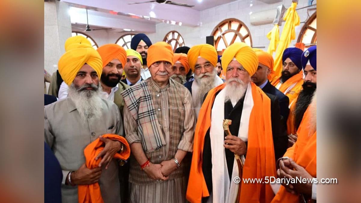 Manoj Sinha, Lieutenant Governor JK, Raj Bhavan, Jammu, Srinagar, Kashmir, Jammu And Kashmir, Sri Guru Tegh Bahadur Ji