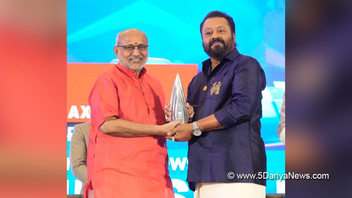 CP Radhakrishnan, Chandrapuram Ponnusami Radhakrishnan, Vice President of India, BJP, Bharatiya Janata Party, Suresh Gopi, Manorama News Newsmaker Award 2024