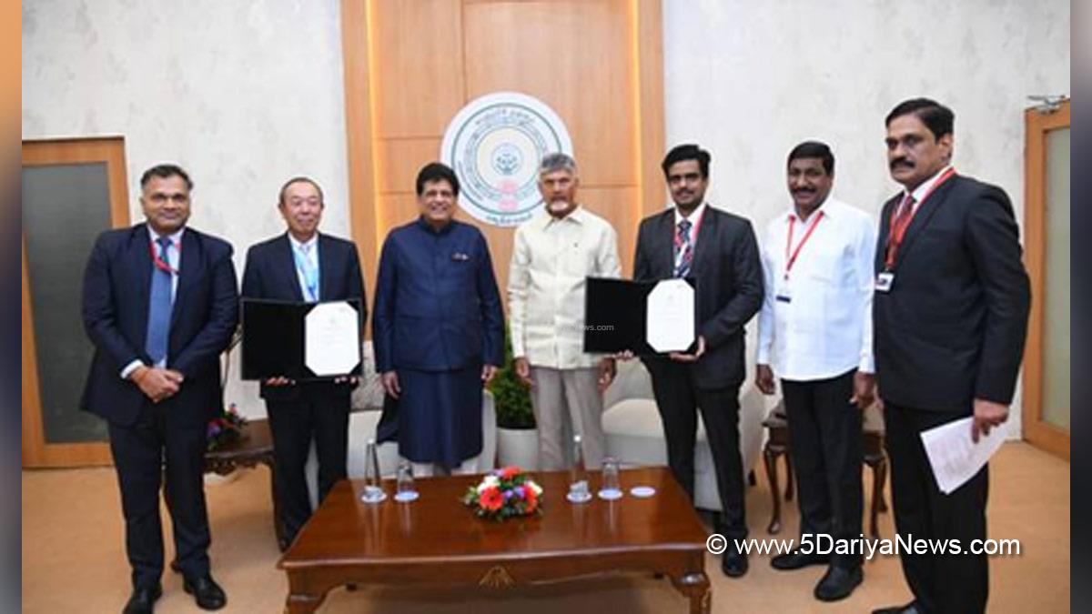 Piyush Goyal, Commerce and Industry Minister, BJP, Bharatiya Janata Party, N Chandrababu Naidu, Nara Chandrababu Naidu, Vijayawada, Andhra Pradesh, Telugu Desam Party, TDP