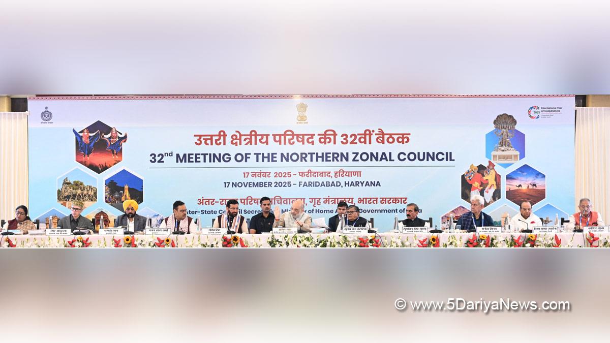 Manoj Sinha, Lieutenant Governor JK, Raj Bhavan, Jammu, Srinagar, Kashmir, Jammu And Kashmir, Omar Abdullah, Amit Shah, Bhajan Lal Sharma, BhajanLal Sharma, Gulab Chand Kataria, Sukhvinder Singh Sukhu, Thakur Sukhvinder Singh Sukhu, Nayab Singh Saini, Bhagwant Mann, Bhagwant Singh Mann, Rekha Gupta, Northern Zonal Council, NZC