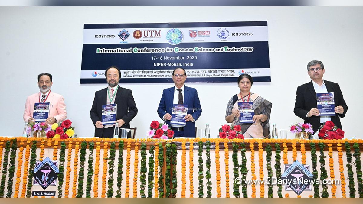 International Conference on Green Science and Technology 2025, ICGST 2025, NIPER Mohali, Mohali