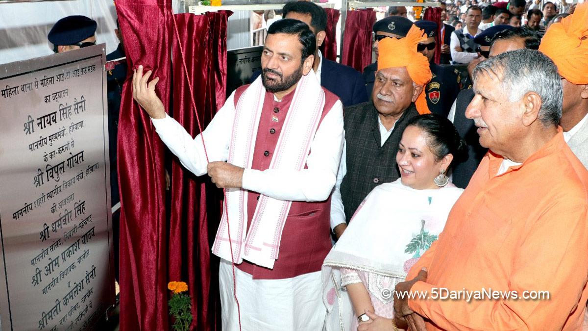 Nayab Singh Saini, Haryana, Bharatiya Janata Party, BJP, Haryana Chief Minister, Chief Minister of Haryana, BJP Haryana, Mahipal Dhanda, Ranbir Gangwa, Mohan Lal Badoli, Arti Singh Rao