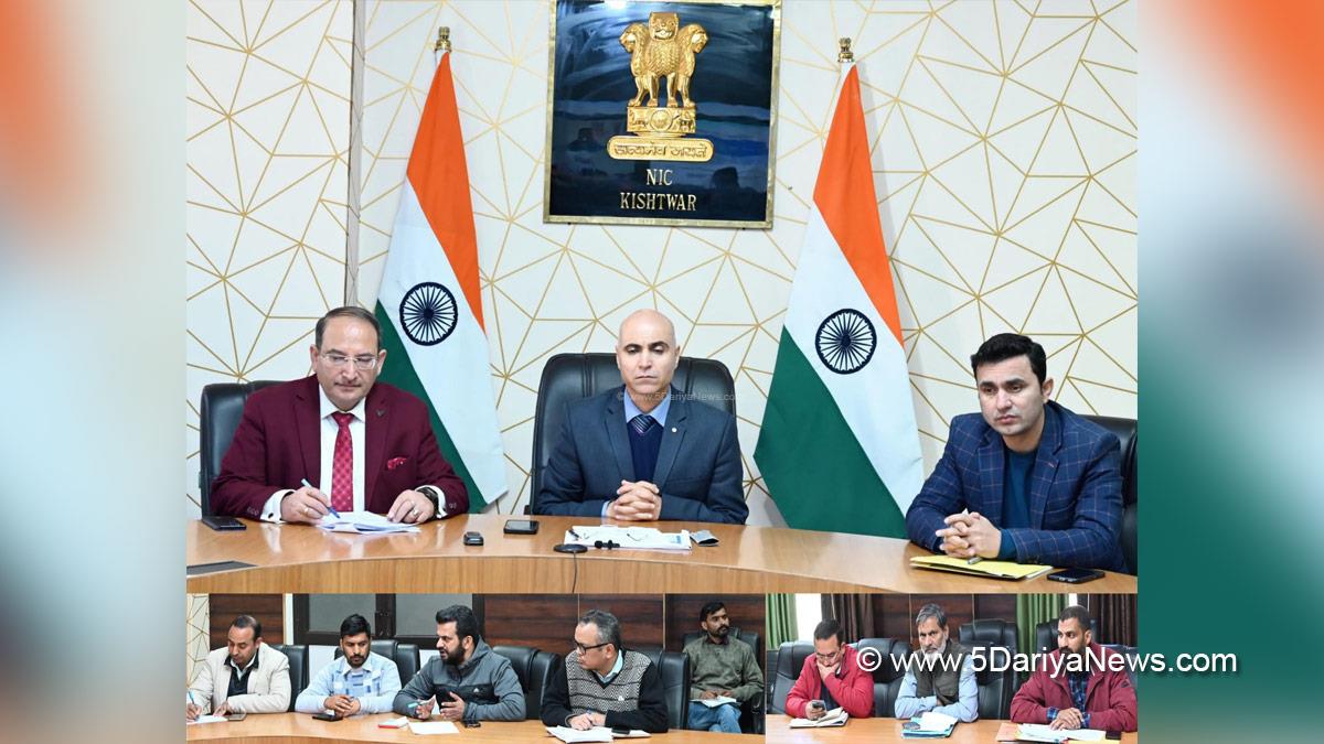Pankaj Kumar Sharma, Kishtwar, DC Kishtwar, Deputy Commissioner Kishtwar, Kashmir, Jammu And Kashmir, Jammu, District Administration Kishtwar, District Level Aadhaar Monitoring Committee, DLAMC