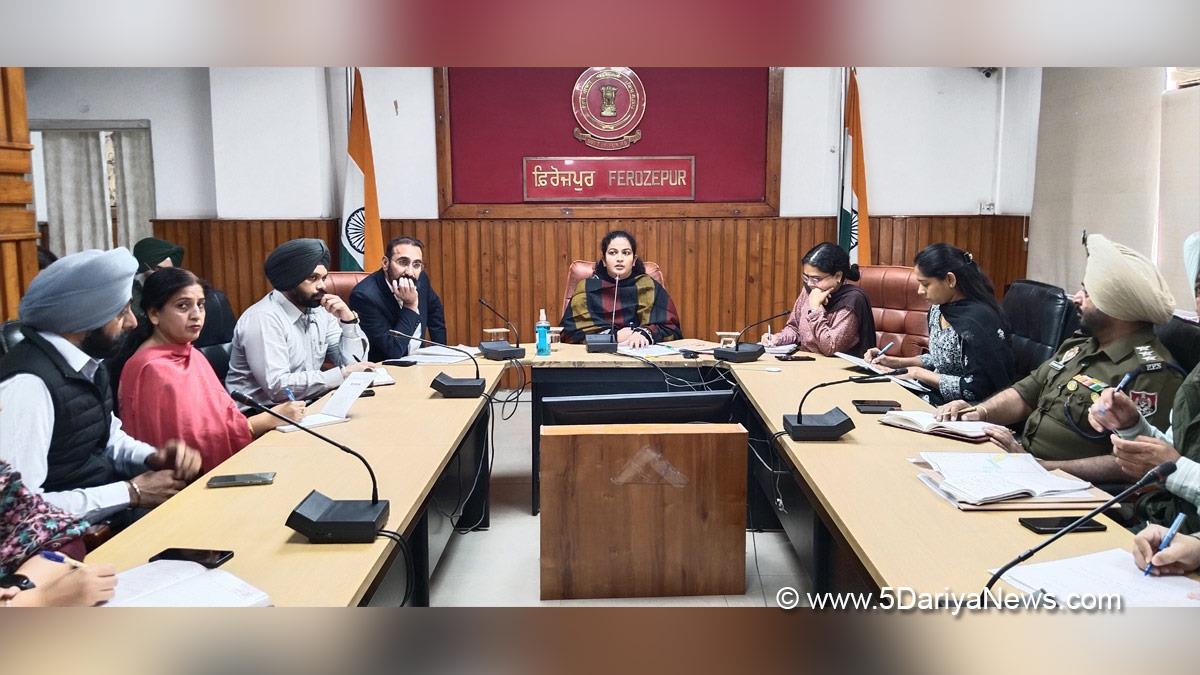 Deepshikha Sharma, DC Ferozepur, Deputy Commissioner Ferozepur, Ferozepur