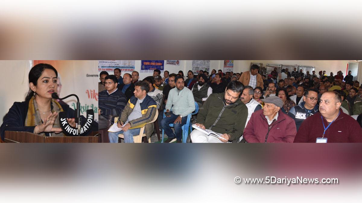Saloni Rai, Udhampur, DC Udhampur, Deputy Commissioner Udhampur, Kashmir, Jammu And Kashmir, Jammu, District Administration Udhampur, Block Diwas, Jan Abhiyan Camp, Jan Abhiyan, Jan Sunvayi, Jan Abhiyan, Jan Adhikar, Awami Muhim, Jan Abhiyan Program, Mega Block Diwas, Weekly Block Diwas