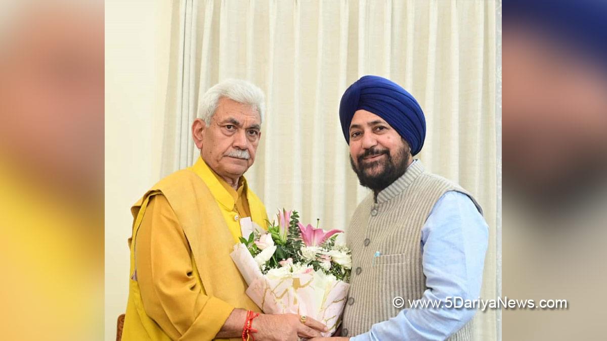 Manoj Sinha, Lieutenant Governor JK, Raj Bhavan, Jammu, Srinagar, Kashmir, Jammu And Kashmir, Dr Narinder Singh Raina