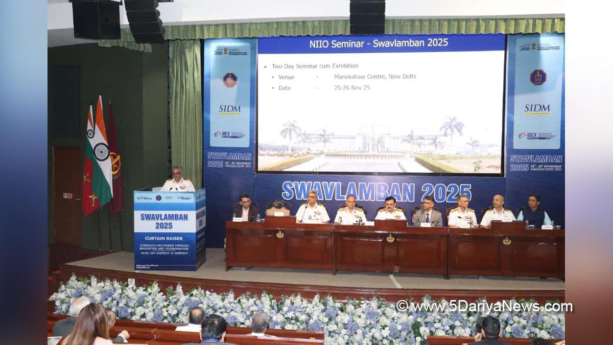 Military, Indian Navy, Swavlamban 2025, NIIO Seminar Swavlamban 2025, VAdm Sanjay Vatsayan, Vice Chief of the Naval Staff