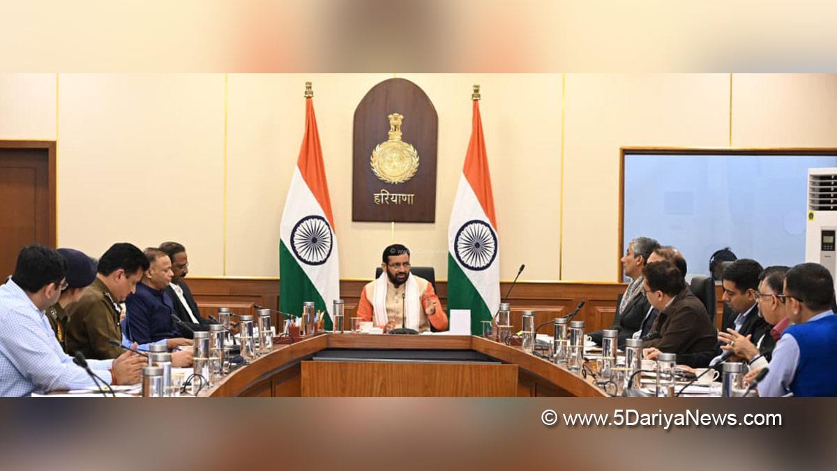 Nayab Singh Saini, Haryana, Bharatiya Janata Party, BJP, Haryana Chief Minister, Chief Minister of Haryana, BJP Haryana, Anurag Rastogi, Chief Secretary Haryana, Sudhir Rajpal