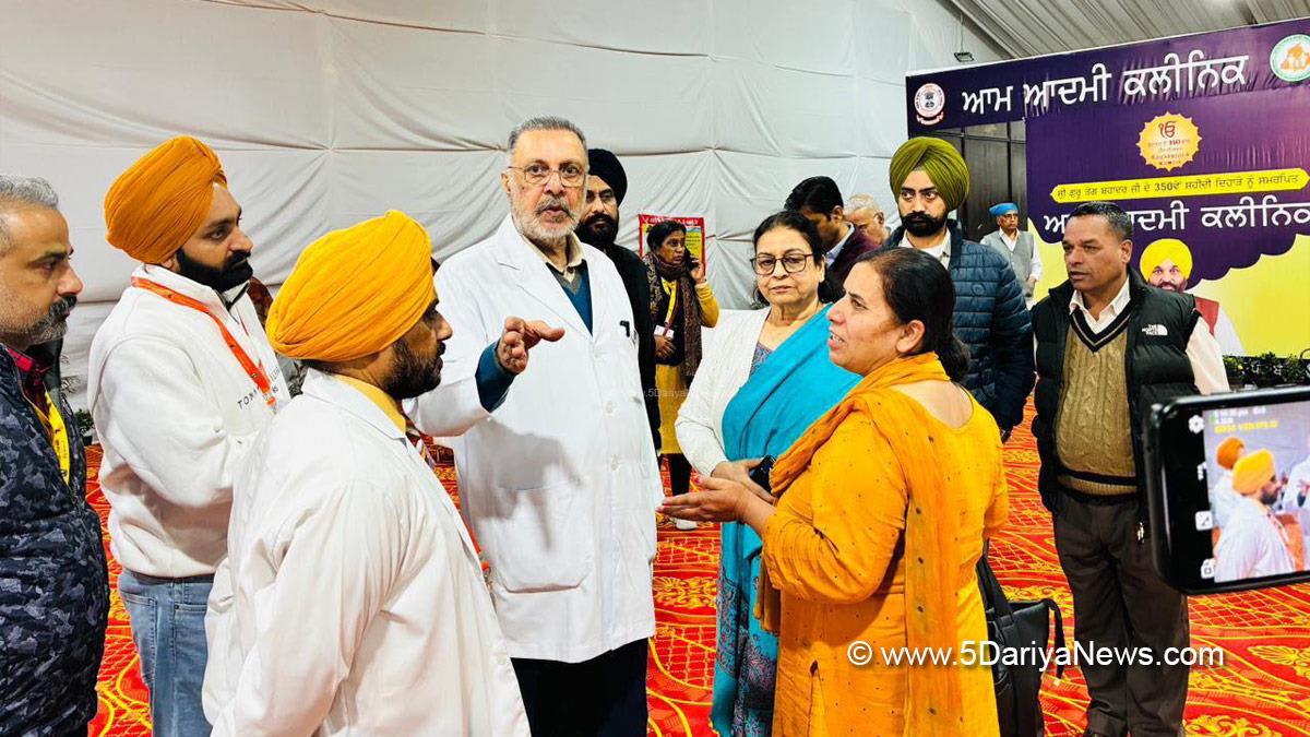 Dr Balbir Singh, AAP, Aam Aadmi Party, Aam Aadmi Party Punjab, AAP Punjab, Government of Punjab, Punjab Government, Sri Guru Tegh Bahadur Ji, 350th Martyrdom Anniversary, Sri Anandpur Sahib