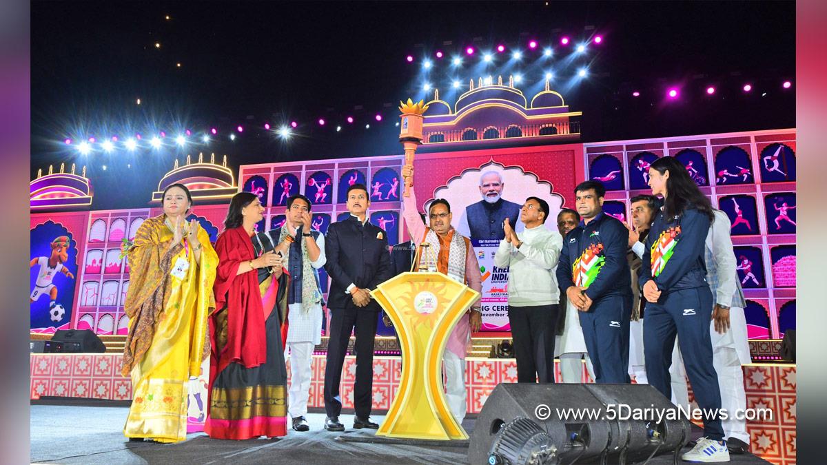 Bhajan Lal Sharma, BhajanLal Sharma, BJP, Rajasthan, Bharatiya Janata Party, Chief Minister Of Rajasthan, Jaipur, Mansukh Mandaviya, Dr Mansukh Mandaviya, Rajyavardhan Singh Rathore