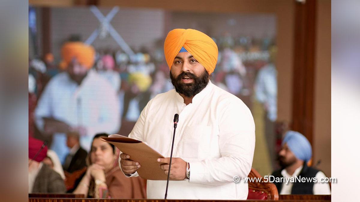 Harjot Singh Bains, AAP, Aam Aadmi Party, Aam Aadmi Party Punjab, AAP Punjab, Government of Punjab, Punjab Government, Sri Anandpur Sahib, Punjab Vidhan Sabha