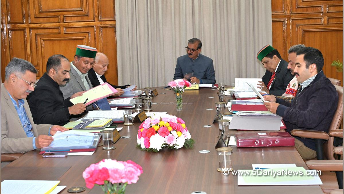 Sukhvinder Singh Sukhu, Thakur Sukhvinder Singh Sukhu, Himachal Pradesh, Himachal, Congress, Indian National Congress, Himachal Congress, Shimla, Chief Minister of Himachal Pradesh, Cabinet Decisions Himachal