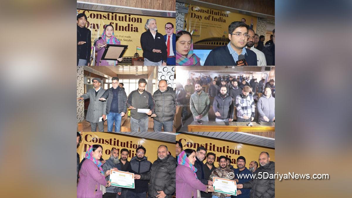 Faz Lul Haseeb, Commissioner SMC, Srinagar Municipal Corporation, SMC, Kashmir, Jammu And Kashmir, Jammu, Srinagar, Samvidhan Diwas, Constitution Day