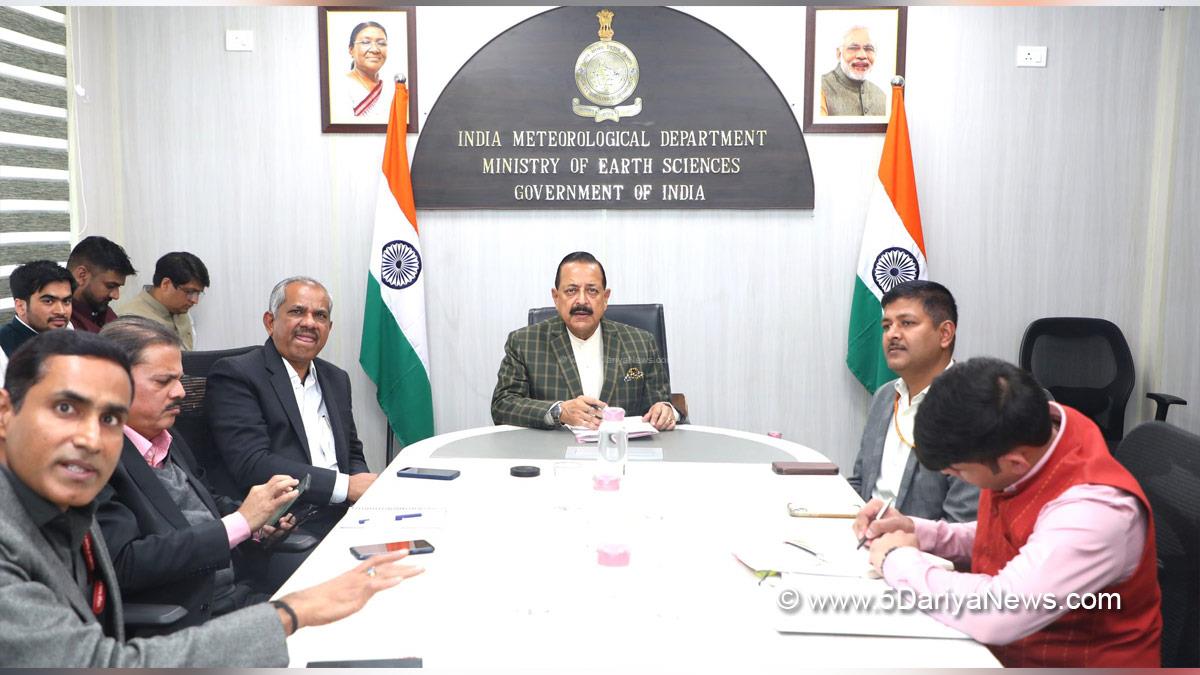 Dr Jitendra Singh, Bharatiya Janata Party, BJP, Union Minister of Earth Sciences, Mission Mausam