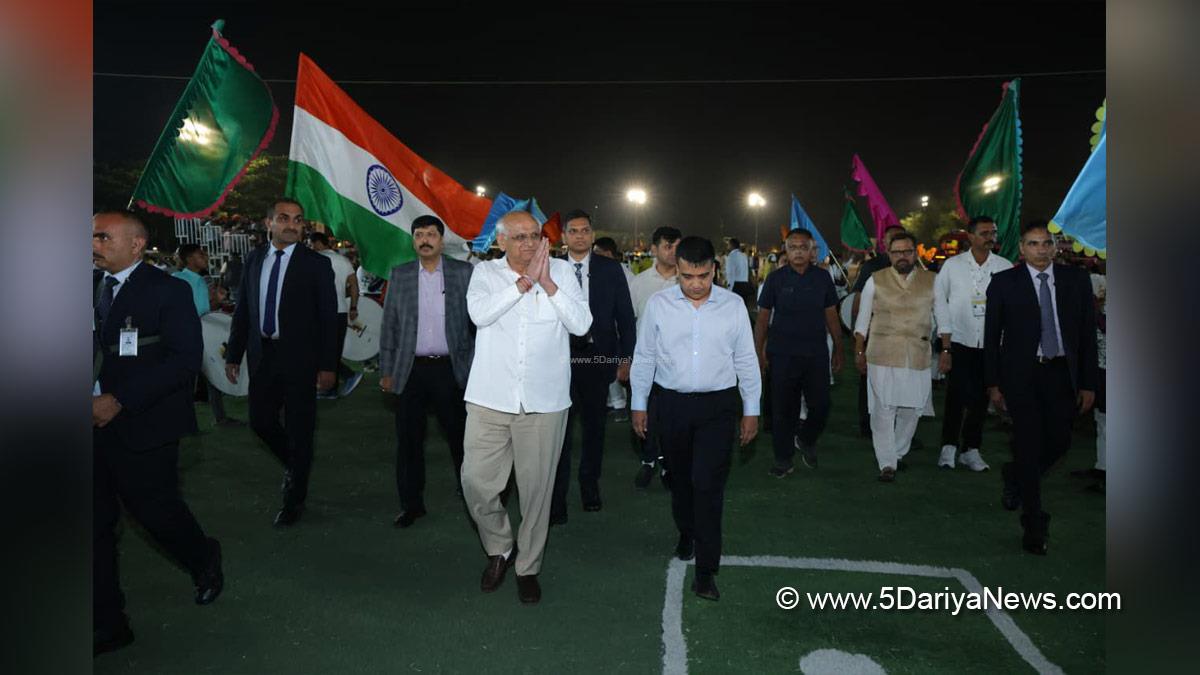 Bhupendra Patel, Bhupendrabhai Rajnikantbhai Patel, Chief Minister of Gujarat, BJP, Bharatiya Janata Party, Gandhinagar, Gujarat, Commonwealth Games 2030