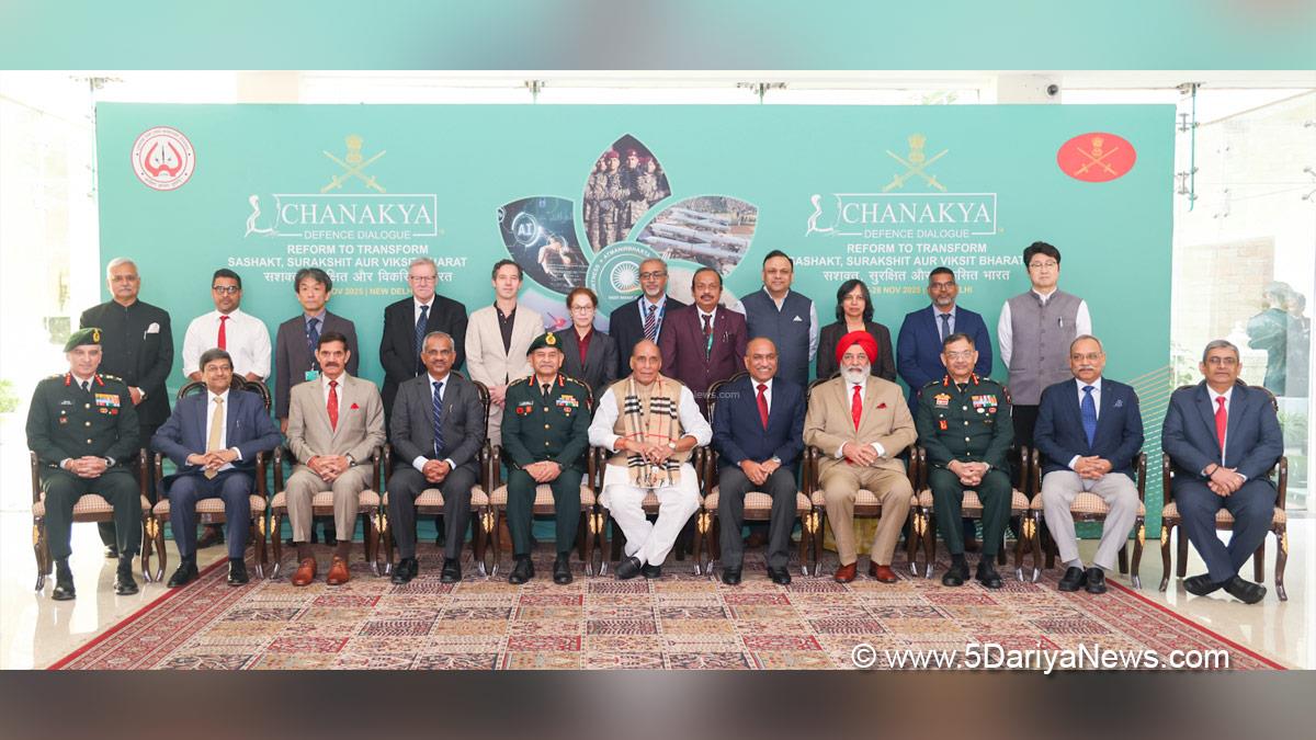 Rajnath Singh, Union Defence Minister, Defence Minister of India, BJP, Bharatiya Janata Party, Military, Indian Army, Chief of the Army Staff, General Upendra Dwivedi, Chanakya Defence Dialogue