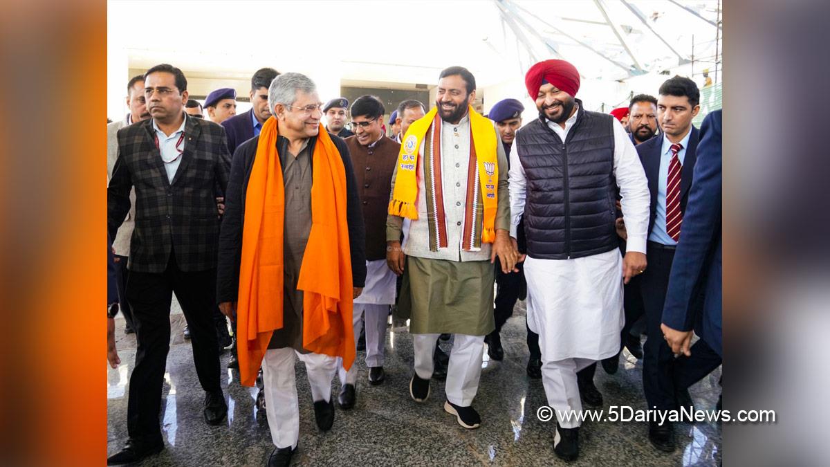 Nayab Singh Saini, Haryana, Bharatiya Janata Party, BJP, Haryana Chief Minister, Chief Minister of Haryana, BJP Haryana, Ashwini Vaishnaw, Ravneet Singh Bittu