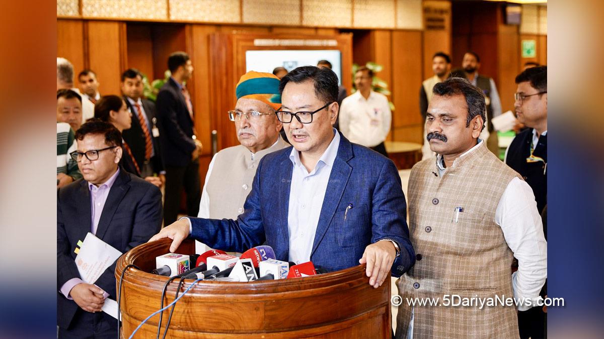 Kiren Rijiju, BJP, Bharatiya Janata Party, Union Minister of Parliamentary Affairs and Minority Affairs, Arjun Ram Meghwal, HD Kumaraswamy