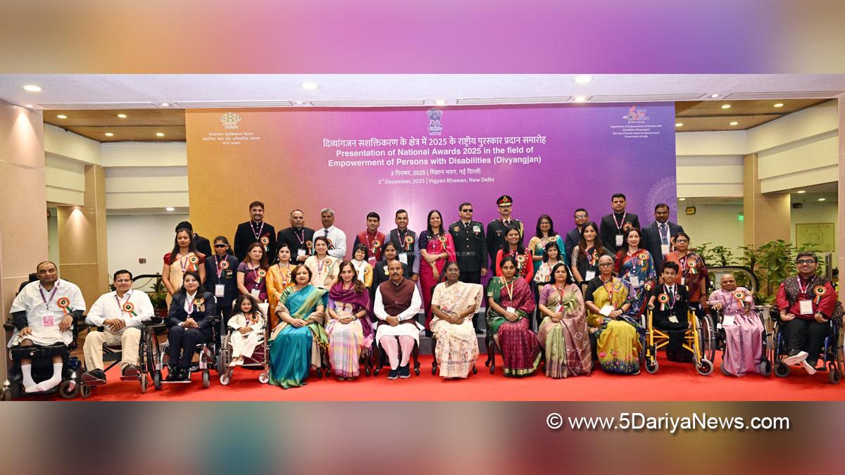 Droupadi Murmu, President of India, President, Indian President, Rashtrapati, Dr Virendra Kumar, Dr Virendra Kumar Khatik, International Day of Persons with Disabilities 2025