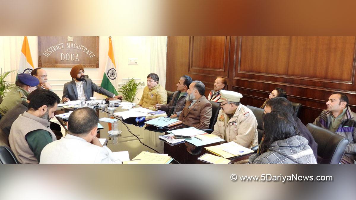 Harvinder Singh, Doda, Deputy Commissioner Doda, Kashmir, Jammu And Kashmir, Jammu, District Administration Doda, District Level Advisory Committee, DLAC