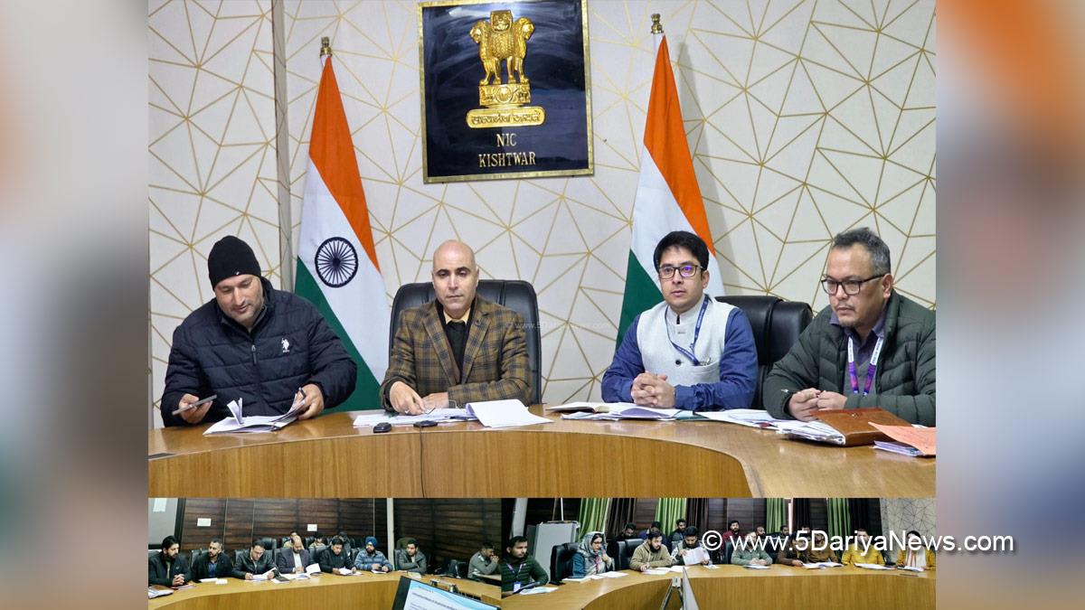 Pankaj Kumar Sharma, Kishtwar, DC Kishtwar, Deputy Commissioner Kishtwar, Kashmir, Jammu And Kashmir, Jammu, District Administration Kishtwar, District Level Review Committee, DLRC