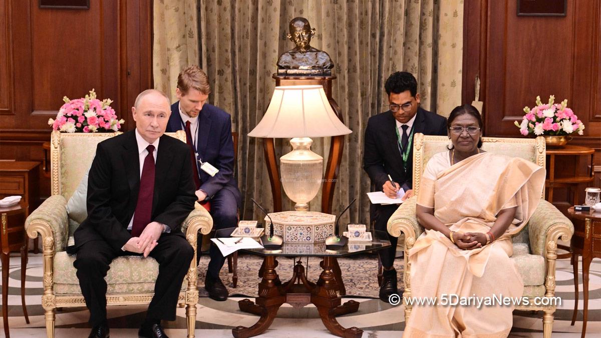 Droupadi Murmu, President of India, President, Indian President, Rashtrapati, Vladimir Putin, Russian President, Moscow, Russian, Russia, World News