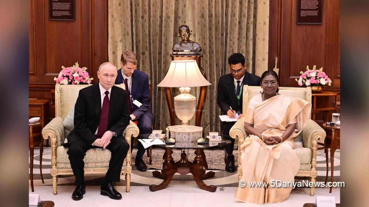 Droupadi Murmu, President of India, President, Indian President, Rashtrapati, Vladimir Putin, Russian President, Moscow, Russian, Russia, World News