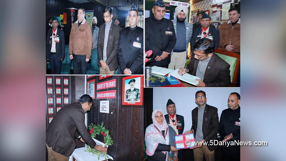 Anshul Garg, Divisional Commissioner Kashmir, Srinagar, Jammu, Kashmir, Jammu And Kashmir, District Administration Srinagar, Armed Forces Flag Day, AFFD