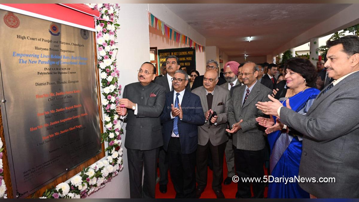 Judiciary, Surya Kant, Justice Surya Kant, Chief Justice of India, Dr Sumita Misra, Anurag Rastogi, Chief Secretary Haryana, Gurugram, Haryana 
