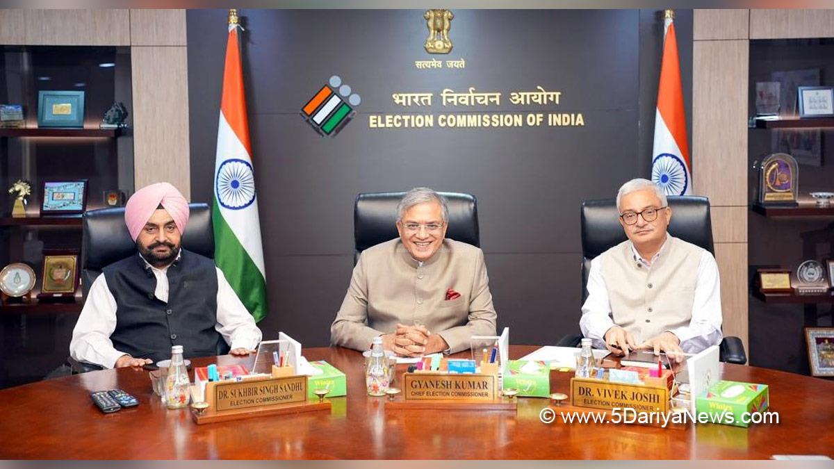 Gyanesh Kumar, Election Commission of India, ECI, Election Commissioner of India, Dr Sukhbir Singh Sandhu, Dr Vivek Joshi