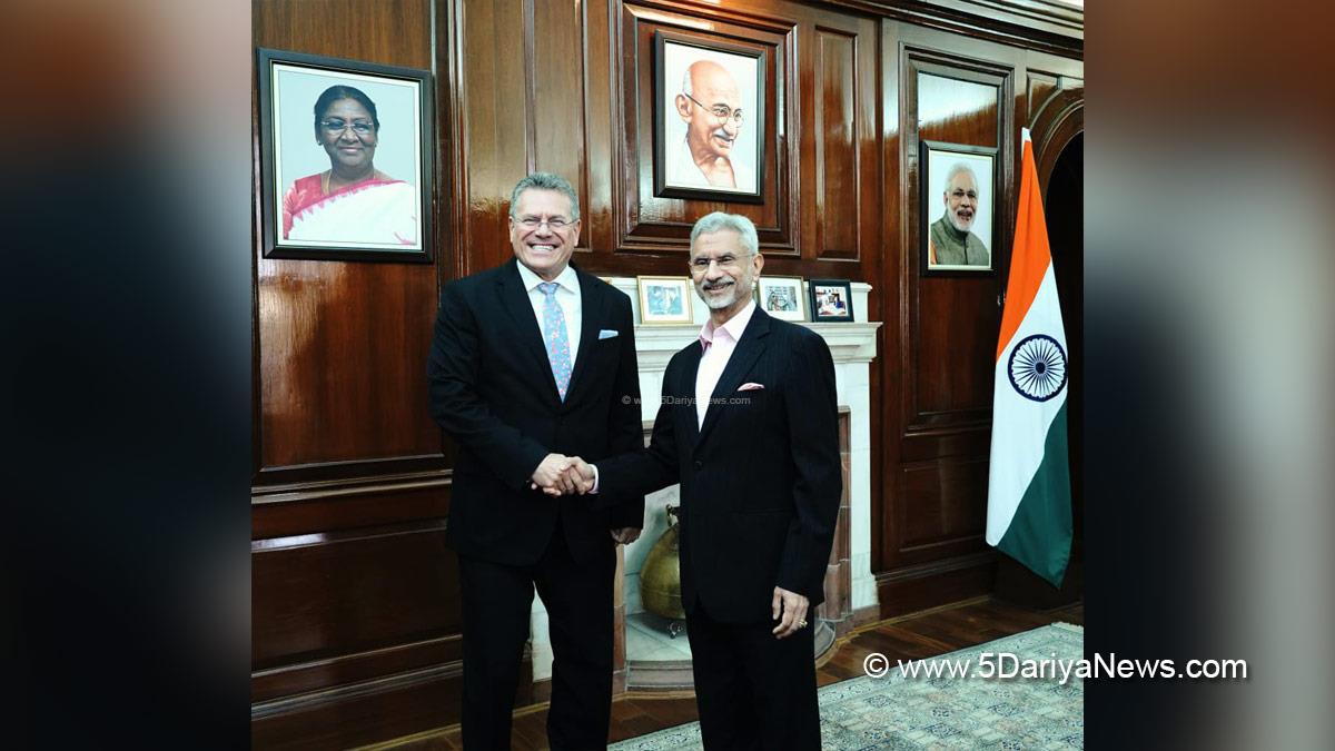 Subrahmanyam Jaishankar, BJP, Bharatiya Janata Party, Maros Sefcovic