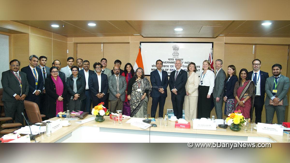 Jayant Chaudhary, Ministry of Skill Development and Entrepreneurship, MSDE, BJP, Bharatiya Janata Party, Andrew Giles, Australia India Education and Skills Council, AIESC