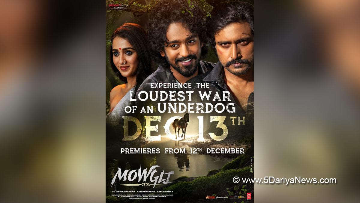 Tollywood, Entertainment, Actor, Actress, Cinema, Movie, Telugu Films, Roshan Kanakala, Sakshi Sagar Mhadolkar, Mowgli 2025