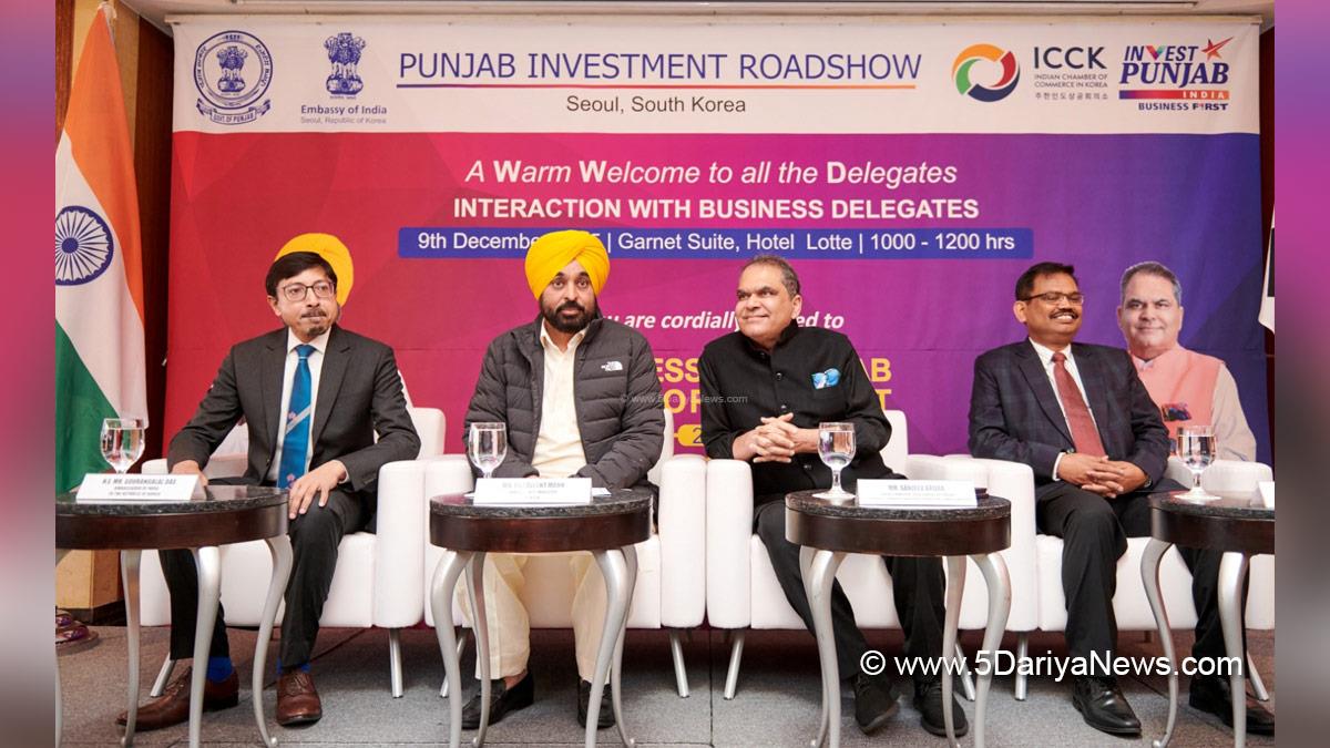 Bhagwant Mann, Bhagwant Singh Mann, AAP, Aam Aadmi Party, Aam Aadmi Party Punjab, AAP Punjab, Government of Punjab, Punjab Government, Punjab, Chief Minister Of Punjab, Sanjeev Arora, KAP Sinha, Chief Secretary of Punjab, South Korea