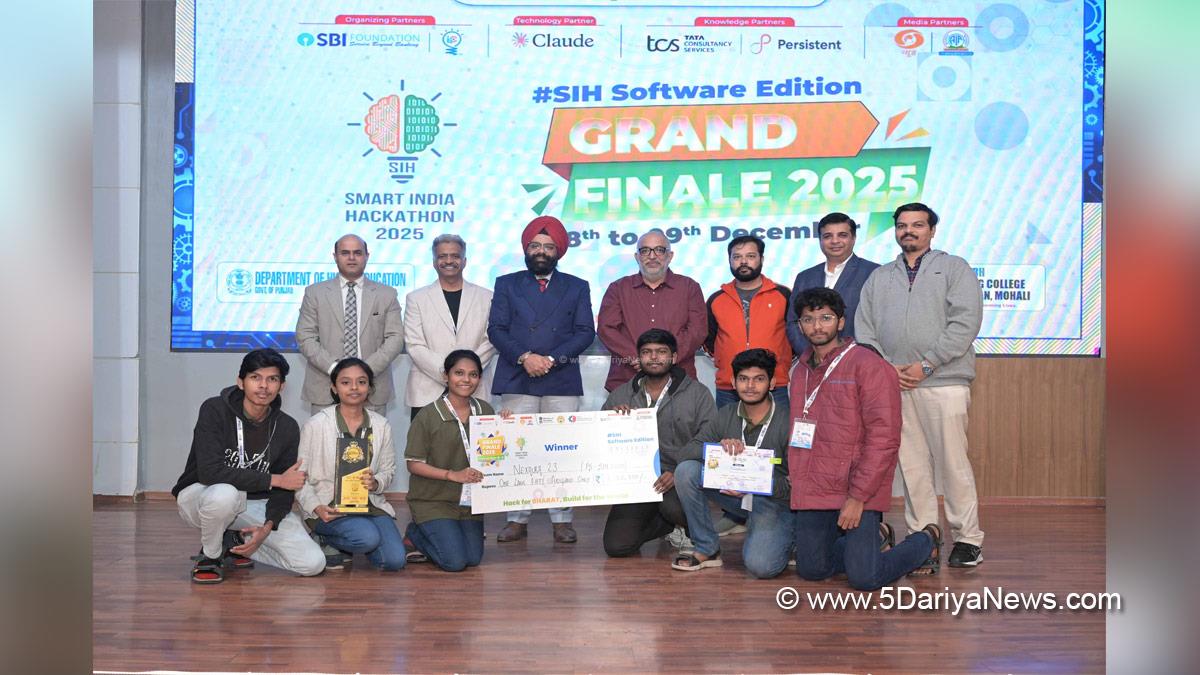 CGC Landran, Landran, Chandigarh Group Of Colleges, Satnam Singh Sandhu, Rashpal Singh Dhaliwal, Smart India Hackathon 2025, SIH 2025