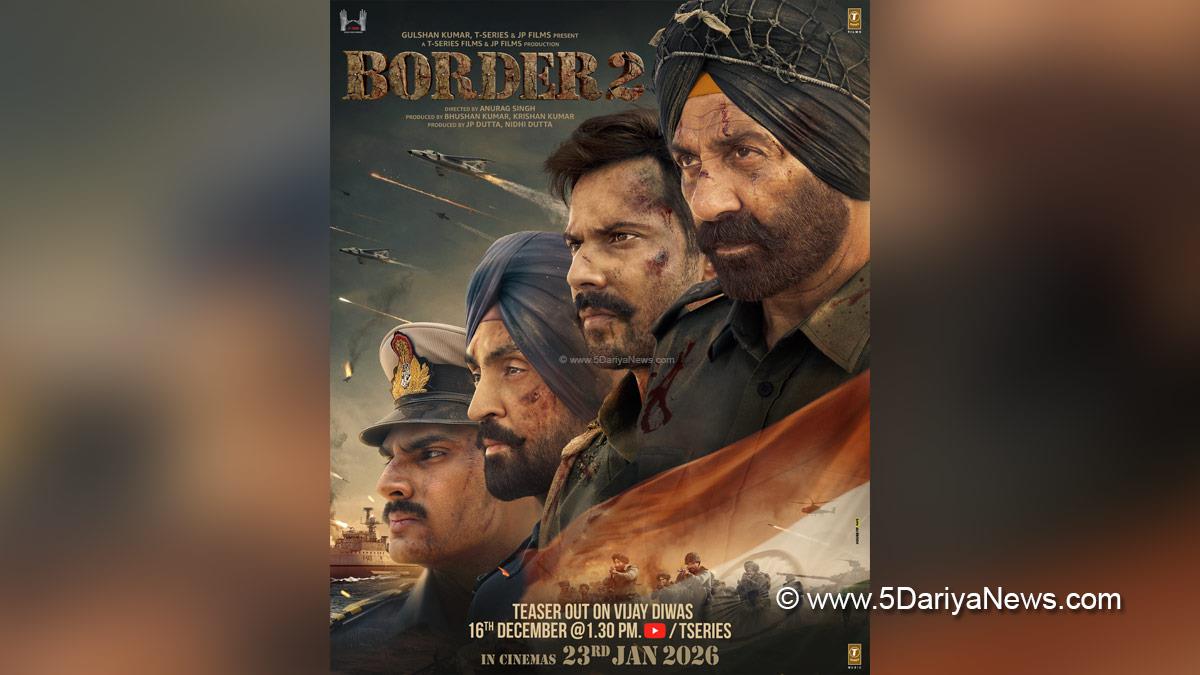 Sunny Deol, Bollywood, Entertainment, Mumbai, Actor, Cinema, Hindi Films, Movie, Mumbai News, Varun Dhawan, Diljit Dosanjh, Ahan Shetty, Border 2