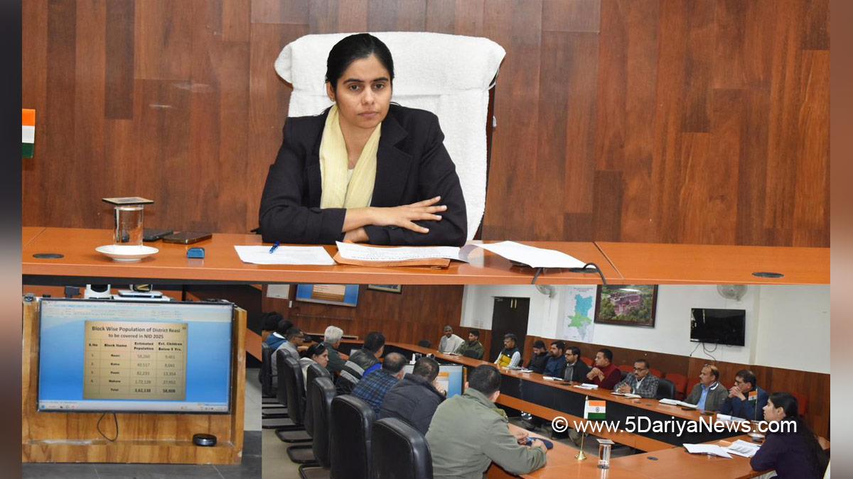 Nidhi Malik, Reasi, Deputy Commissioner Reasi, Kashmir, Jammu And Kashmir, Jammu, District Administration Reasi, National Immunization Day