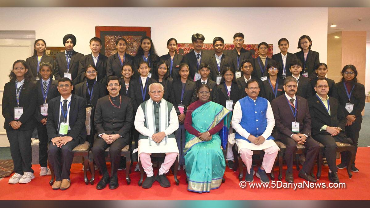 Droupadi Murmu, President of India, President, Indian President, Rashtrapati, Manohar Lal Khattar, National Energy Conservation Awards 2025