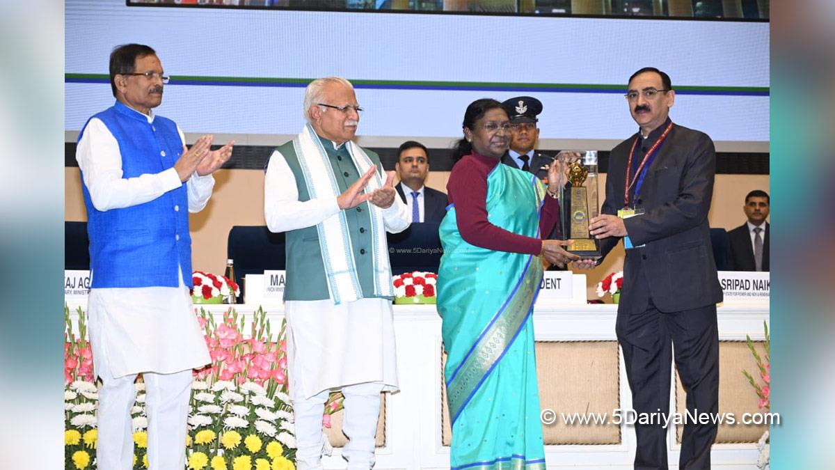 Droupadi Murmu, President of India, President, Indian President, Rashtrapati, Manohar Lal Khattar, National Energy Conservation Awards 2025