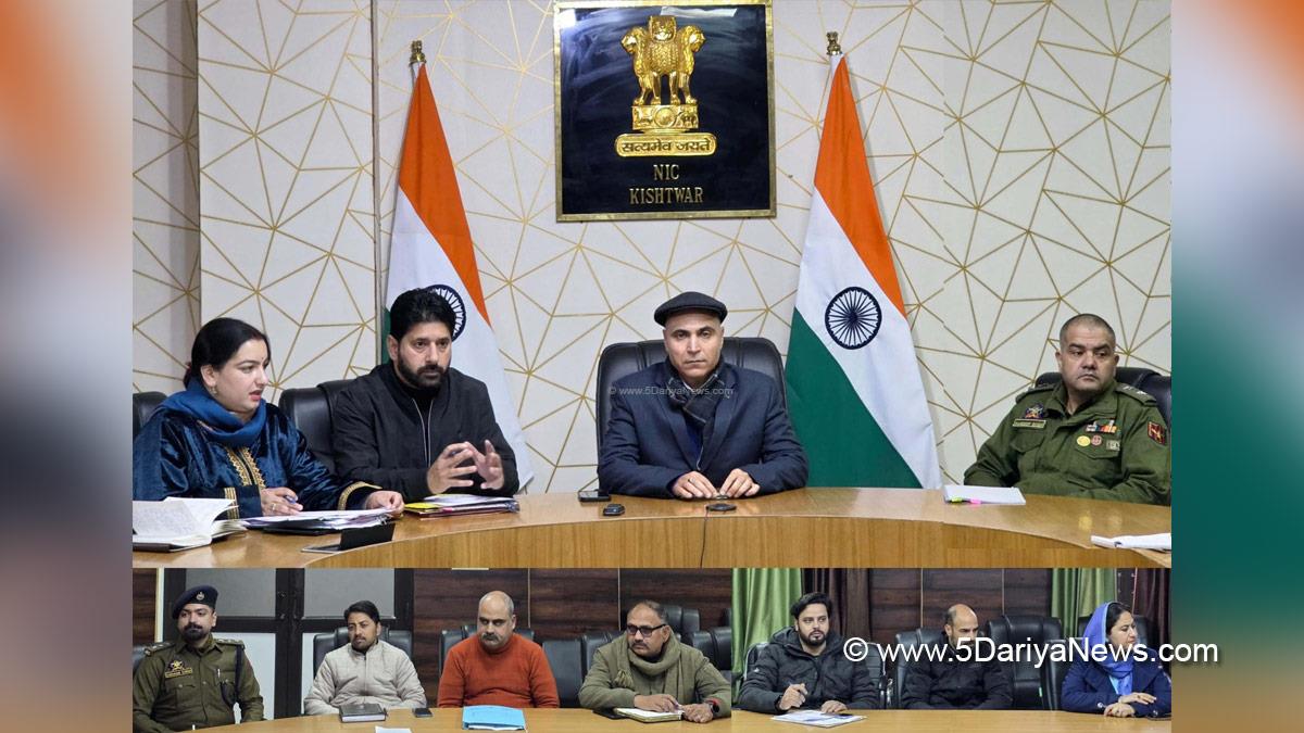 Pankaj Kumar Sharma, Kishtwar, DC Kishtwar, Deputy Commissioner Kishtwar, Kashmir, Jammu And Kashmir, Jammu, District Administration Kishtwar, District Level Task Force Committee, DLTFC
