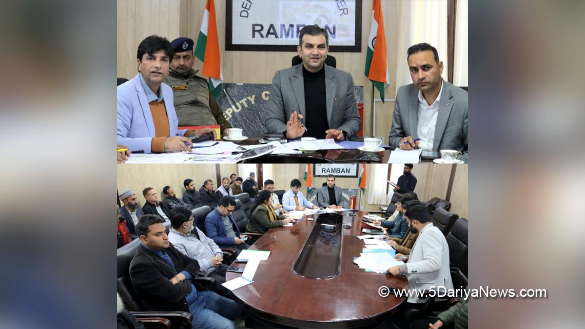 Mohammad Alyas Khan, Ramban, Deputy Commissioner Ramban, Kashmir, Jammu And Kashmir, Jammu, District Administration Ramban, District Level Committee, DLC, Change of Land Use, CLU, District Rent Assessment Committee, DRAC