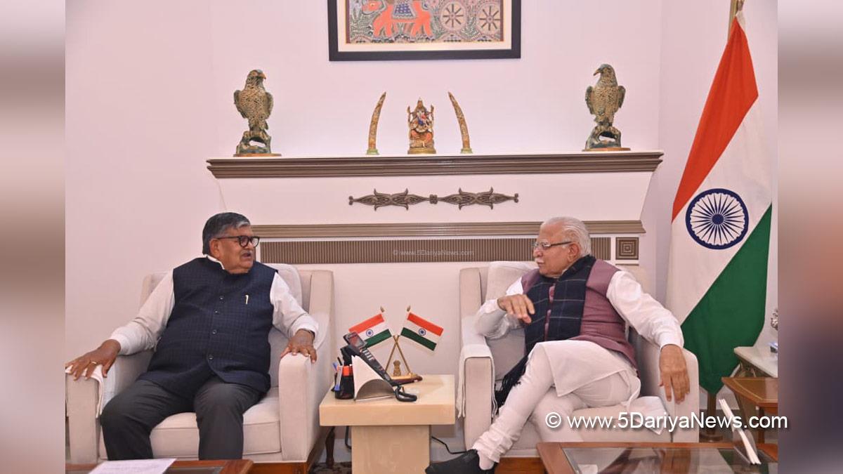 Gulab Chand Kataria, Governor of Punjab, Punjab Governor, Punjab Raj Bhavan, Nitin Gadkari, Manohar Lal Khattar, Gajendra Singh Shekhawat, Ravneet Singh Bittu, Satnam Singh Sandhu