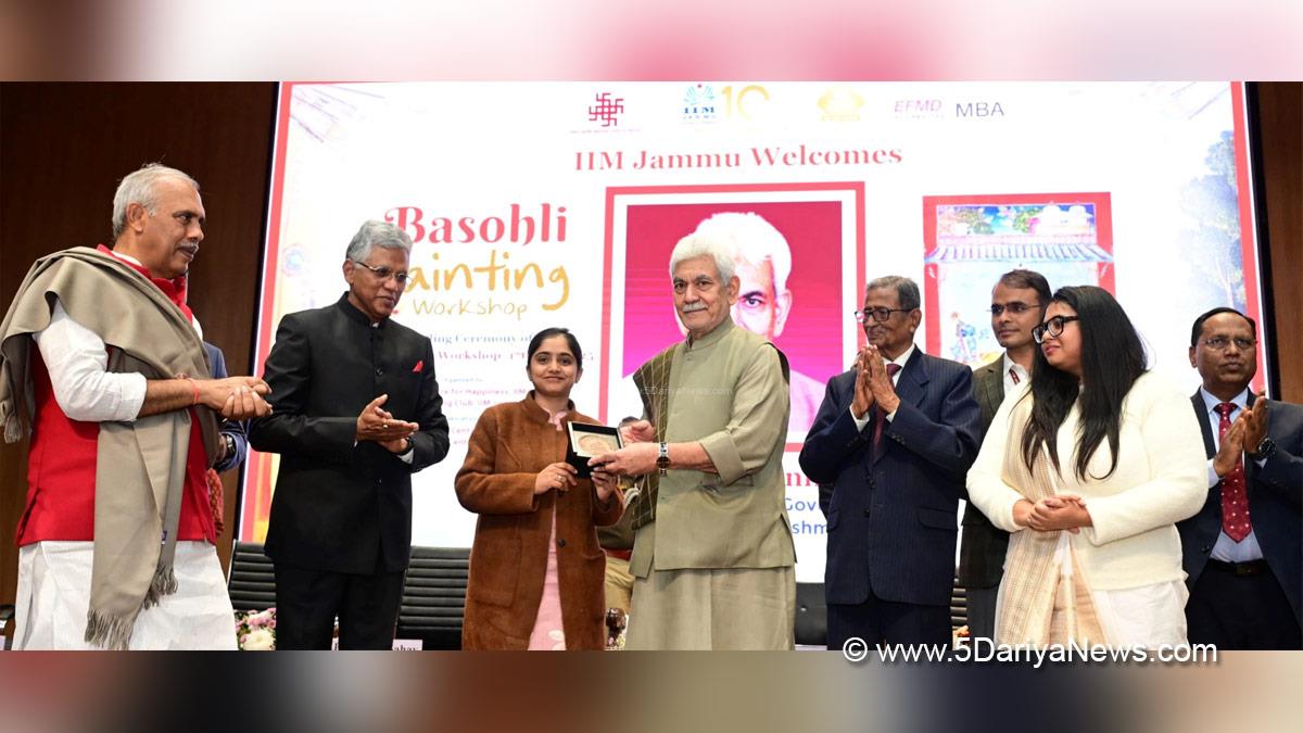 Manoj Sinha, Lieutenant Governor JK, Raj Bhavan, Jammu, Srinagar, Kashmir, Jammu And Kashmir, Indian Institute of Management Jammu, IIM Jammu, Strategic Management Forum, SMF