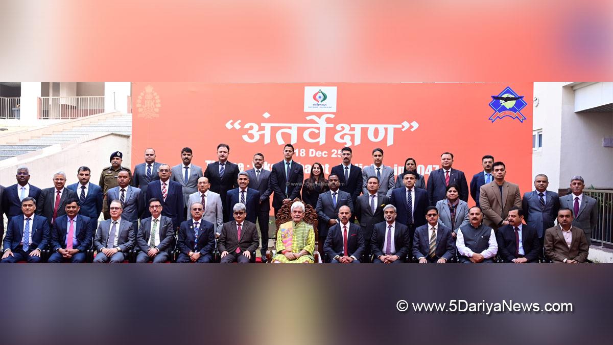 Manoj Sinha, Lieutenant Governor JK, Raj Bhavan, Jammu, Srinagar, Kashmir, Jammu And Kashmir, Atal Dulloo, Rakesh Minhas, Dr Rakesh Minhas, DC Jammu, Deputy Commissioner Jammu