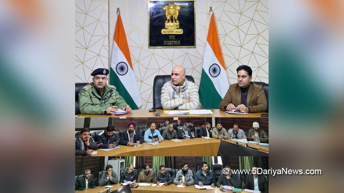 Pankaj Kumar Sharma, Kishtwar, DC Kishtwar, Deputy Commissioner Kishtwar, Kashmir, Jammu And Kashmir, Jammu, District Administration Kishtwar, District Road Safety Committee, DRSC, Regional Transport Authority, RTA